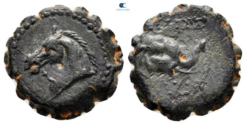Seleukid Kingdom. Antioch. Demetrios I Soter 162-150 BC. 
Serrate Æ

15 mm, 3...