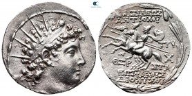 Seleukid Kingdom. Antioch on the Orontes. Antiochos VI Dionysos 144-142 BC. Struck under Tryphon ca. 144/3 BC. Tetradrachm AR
