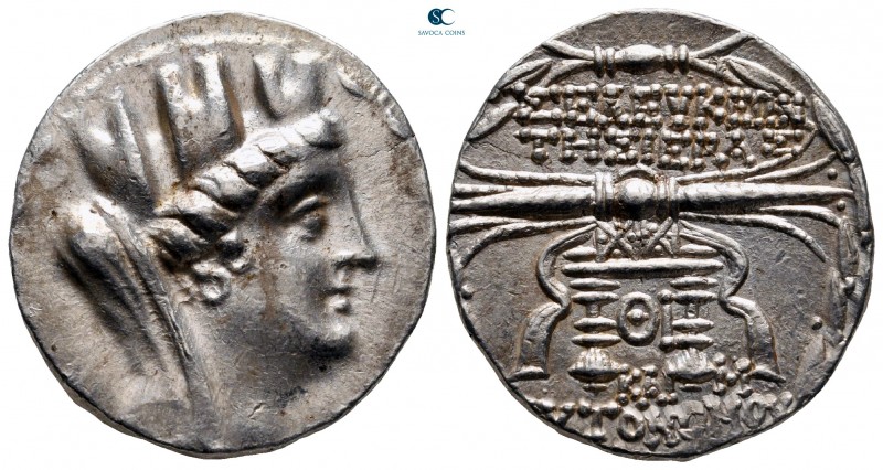 Seleucis and Pieria. Seleukeia Pieria circa 91-90 BC. Dated CY 19 = 91/90
Tetra...