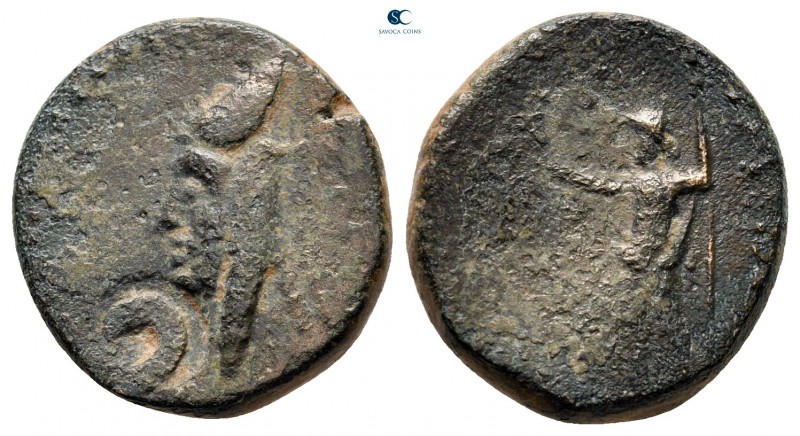 Kings of Sophene. Arkathiocerta (?) . Mithradates I 150-100 BC. 
Chalkous Æ

...