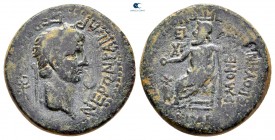 Phrygia. Akmoneia. Nero AD 54-68. L. Servinius Capito, magistrate, and his wife, Iulia Severa, c. AD 6. Bronze Æ