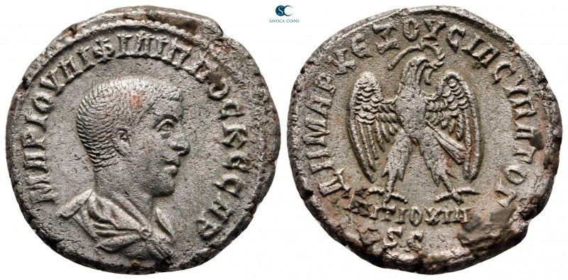 Seleucis and Pieria. Antioch. Philip II, as Caesar AD 244-246. 
Billon-Tetradra...