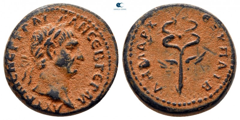 Seleucis and Pieria. Struck in Rome for circulation in Seleucis and Pieria. Traj...