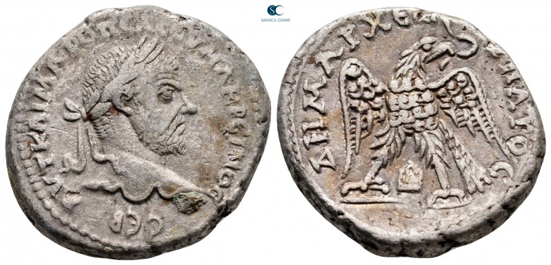 Mesopotamia. Edessa. Macrinus AD 217-218. 
Billon-Tetradrachm

26 mm, 14,40 g...
