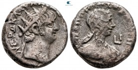 Egypt. Alexandria. Nero and Poppaea

 AD 54-68. Dated RY 10=AD 63/4. Billon-Tetradrachm