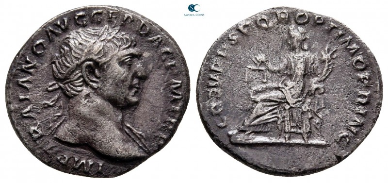 Trajan AD 98-117. Rome
Denarius AR

17 mm, 3,26 g

IMP [T]RAIANO AVG GER DA...