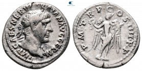 Trajan AD 98-117. Struck AD 102. Rome. Denarius AR