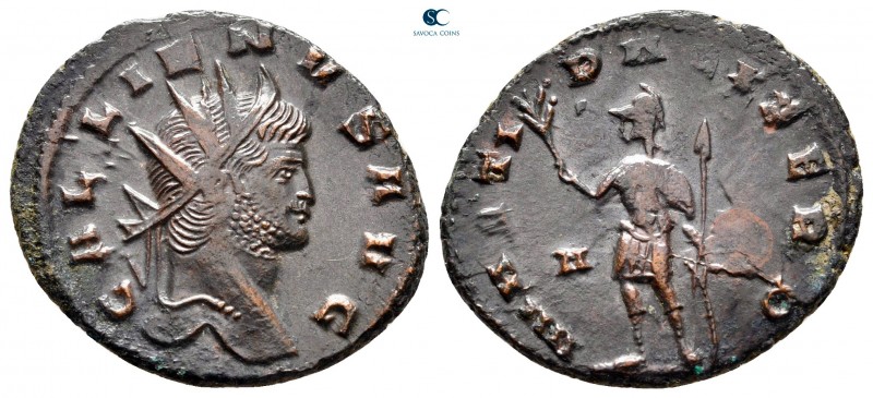 Gallienus AD 253-268. Rome
Antoninianus Æ

22 mm, 3,28 g

GALLIENVS AVG, ra...