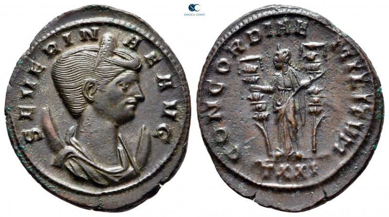Severina AD 270-275. Ticinum
Antoninianus Æ

24 mm, 4,36 g

SEVERINA AVG, d...
