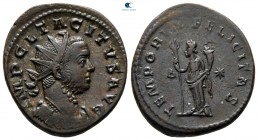 Tacitus AD 275-276. 4th officina, May-June 276. Lugdunum (Lyon). Billon Antoninianus