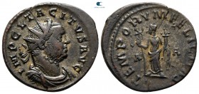 Tacitus AD 275-276. 1st officina, March-April 276. Lugdunum (Lyon). Billon Antoninianus