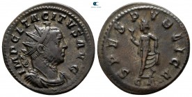 Tacitus AD 275-276. 3rd officina, January 276. Lugdunum (Lyon). Billon Antoninianus