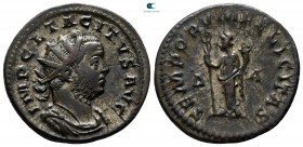Tacitus AD 275-276. 4th officina, March-April 275. Lugdunum (Lyon). Billon Antoninianus