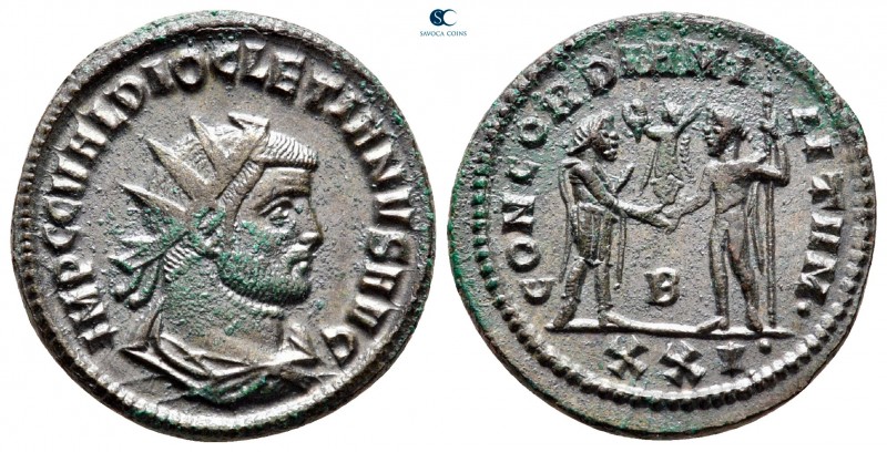 Diocletian AD 284-305. Cyzicus
Radiate Æ

22 mm, 3,81 g

IMP C C CL DIOCLET...