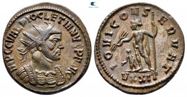 Diocletian AD 284-305. Ticinum. Radiatus Æ