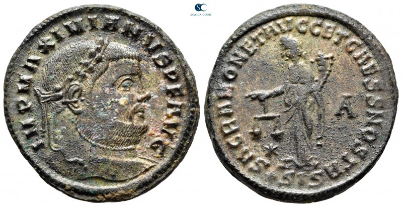 Maximianus Herculius AD 286-305. Siscia
Follis Æ

29 mm, 10,19 g

IMP MAXIM...