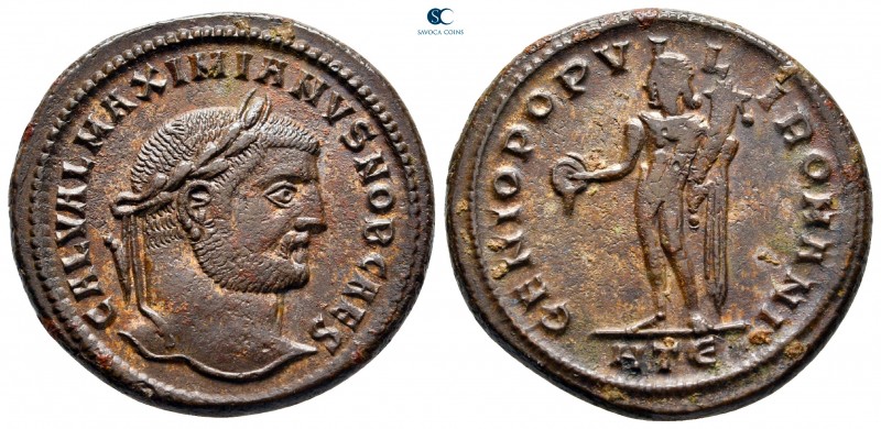 Galerius Maximianus, as Caesar AD 293-305. Heraclea
Follis Æ

27 mm, 10,07 g...