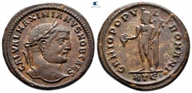 Galerius Maximianus, as Caesar AD 293-305. Heraclea. Follis Æ
