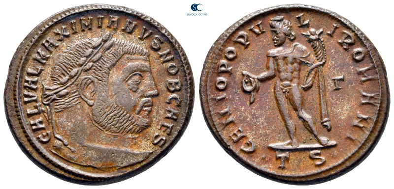 Galerius Maximianus, as Caesar AD 293-305. Thessaloniki
Follis Æ

28 mm, 10,9...