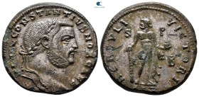 Constantius I Chlorus AD 305-306. Alexandria. Follis Æ