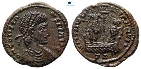 Constans AD 337-350. Possibly contemporary imitation of a Treveri issue. Centenionalis Æ