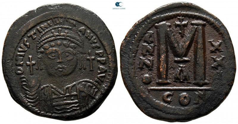 Justinian I AD 527-565. Dated RY 21 (547/8). Constantinople. 1st officina
Folli...