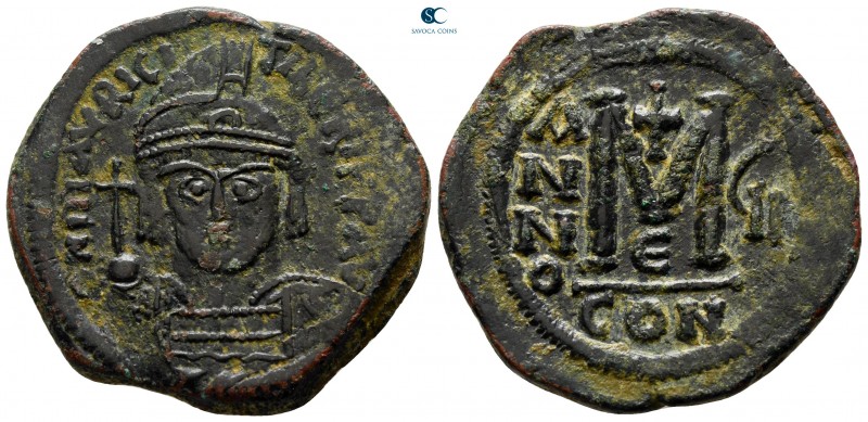 Maurice Tiberius AD 582-602. Constantinople
Follis or 40 Nummi Æ

32 mm, 12,3...