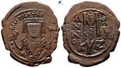 Maurice Tiberius AD 582-602. Dated RY 20 (601/2). Cyzicus. 2nd officina. Follis or 40 Nummi Æ