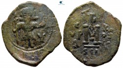 Justinian II. First reign AD 685-695. Syracuse. Follis or 40 Nummi Æ