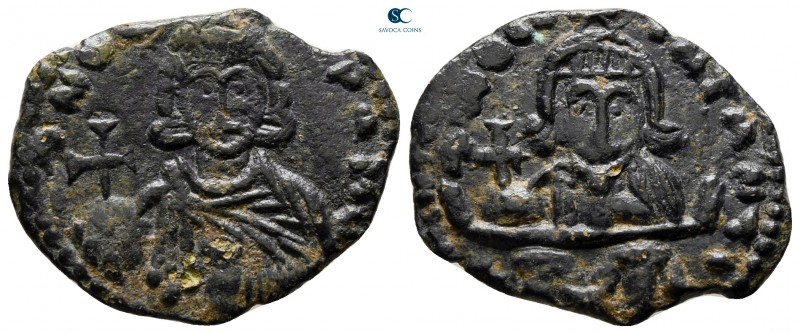Leo III the "Isaurian", with Constantine V AD 717-741. Syracuse
Follis or 40 Nu...