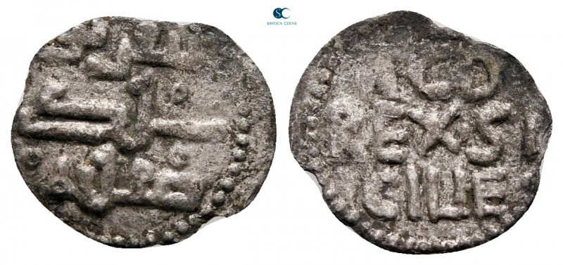 Tancredi AD 1190-1194. Sicily, Palermo or Messina
BI 1/4 Tercenario

11 mm, 0...
