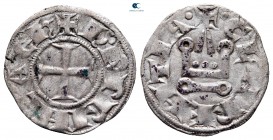 Charles I de Anjou AD 1278-1285. Glarenza (modern Kyllini in Elis). Denier Tournois BI
