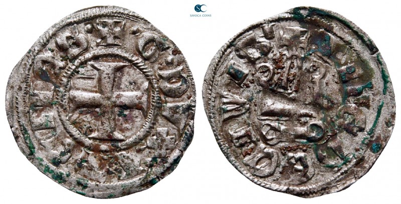 Guillaume de la Roche AD 1280-1287. 
Denier Tournois BI

19 mm, 0,79 g

+ •...