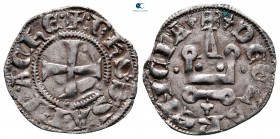 Philip of Savoy AD 1301-1307. Glarenza (modern Kyllini in Elis). Denier Tournois BI