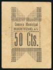 HUERTEZUELAS (CIUDAD REAL). 50 Céntimos. (1938ca). (González: 2895). Muy raro. MBC+.
