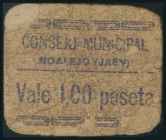 NOALEJO (JAEN). 1 Peseta. (1938ca). (González: 3845). Raro. RC.
