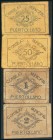 PUERTOLLANO (CIUDAD REAL). 25 Céntimos, 50 Céntimos, 1 Peseta y 2 Pesetas. 1 de Septiembre de 1937. Series D, C, B y A, respectivamente. (González: 44...