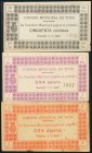 TOUS (VALENCIA). 50 Céntimos, 1 Peseta y 2 Pesetas. 1 de Junio de 1937. (González: 5167/69). Serie rara completa. EBC/BC+.