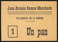 Vale por un pan, de Villanueva de la Serena, de Badajoz. SC-.