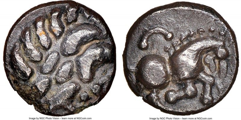 CENTRAL EUROPE. The Vindelici. Ca. 1st centuries BC. AR quinarius (13mm, 9h). NG...