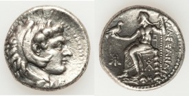 MACEDONIAN KINGDOM. Alexander III the Great (336-323 BC). AR tetradrachm (25mm, 16.93 gm, 8h). Choice VF, wavy flan, brushed. Lifetime issue of 'Babyl...