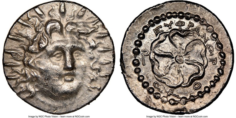 CARIAN ISLANDS. Rhodes. Ca. 84-30 BC. AR drachm (19mm, 4.14 gm, 12h). NGC Choice...