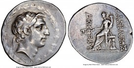 SELEUCID KINGDOM. Demetrius I Soter (162-150 BC). AR tetradrachm (33mm, 1h). NGC VF. Antioch on the Orontes, ca. 162-155/4 BC. Diademed head of Demetr...