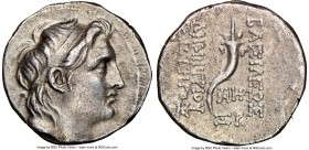 SELEUCID KINGDOM. Demetrius I Soter (162-150 BC). AR drachm (17mm, 1h). NGC XF. Antioch on the Orontes, dated Seleucid Era 160 (153/2 BC). Diademed he...