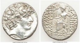 SELEUCID KINGDOM. Philip I Philadelphus (ca. 95/4-76/5 BC). Aulus Gabinius, as Proconsul (57-55 BC). AR tetradrachm (27mm, 15.37 gm, 1h). VF, brushed,...