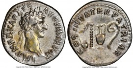Nerva (AD 96-98). AR denarius (18mm, 7h). NGC VF, brushed. Rome. IMP NERVA CAES AVG P M TR POT, laureate head of Nerva right / COS III PATER PATRIAE, ...