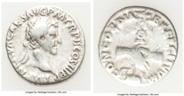 Nerva (AD 96-98). AR denarius (17mm, 3.09 gm, 6h). About Fine. Rome, AD 97. IMP NERVA CAES AVG-P M TR II COS III P P, laureate head of Nerva right / C...