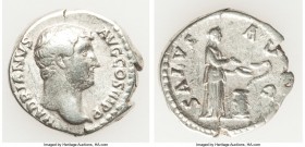 Hadrian (AD 117-138). AR denarius (18mm, 3.43 gm, 6h). Choice Fine. Rome, AD 133-ca. AD 135. HADRIANVS-AVG COS III P P, laureate head of Hadrian right...