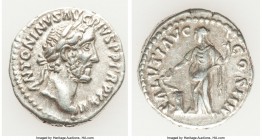 Antoninus Pius (AD 138-161). AR denarius (17mm, 3.21 gm, 6h). VF. Rome, AD 159-160. ANTONINVS AVG PIVS P P TR P XXIII, laureate head of Antoninus righ...