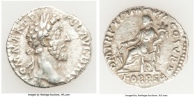 Commodus (AD 177-192). AR denarius (18mm, 3.00 gm, 6h). VF. Rome, AD 186. M COMM ANT P FEL AVG BRIT, laureate head to right / P M TR P XI IMP VII COS ...